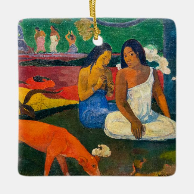 Paul Gauguin - Arearea / The Red Dog Ceramic Ornament (Front)