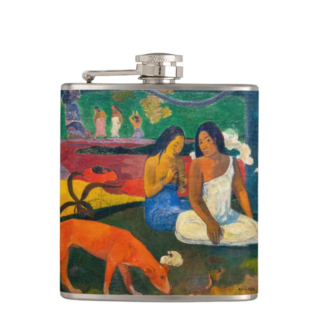 Paul Gauguin - Arearea / The Red Dog Hip Flask (Front)