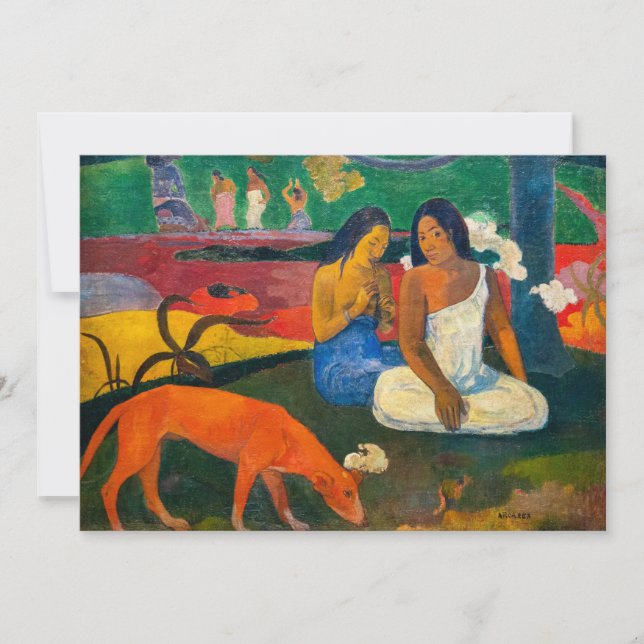 Paul Gauguin - Arearea / The Red Dog Invitation (Front)
