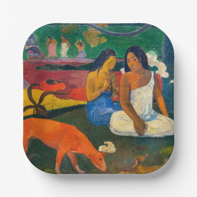 Paul Gauguin - Arearea / The Red Dog Paper Plate (Front)