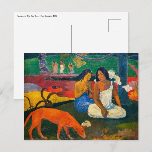 Paul Gauguin - Arearea / The Red Dog Postcard (Front/Back)