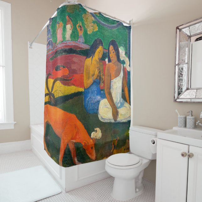 Paul Gauguin - Arearea / The Red Dog Shower Curtain (In Situ)