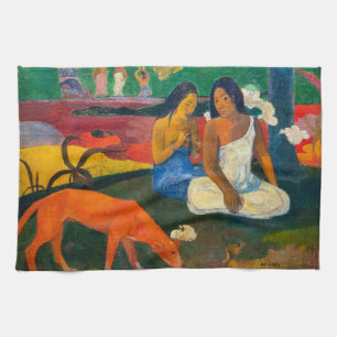 Paul Gauguin - Arearea / The Red Dog Tea Towel
