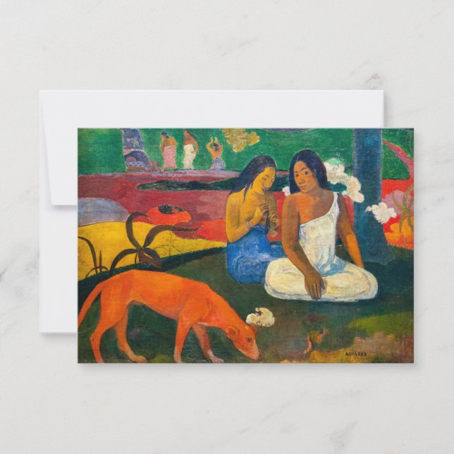 Paul Gauguin - Arearea / The Red Dog Thank You Card (Front)