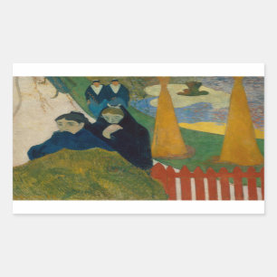Paul Gauguin - Arlesiennes Rectangular Sticker