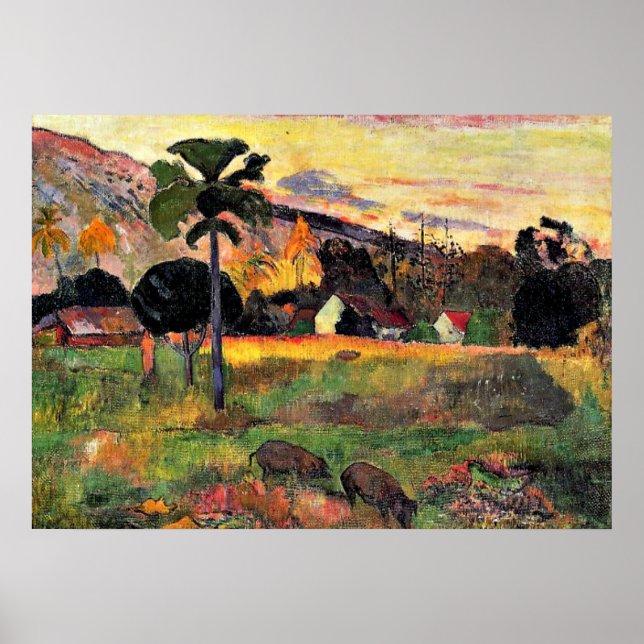 Paul Gauguin art: Come Here, painting by Gauguin Poster (Front)