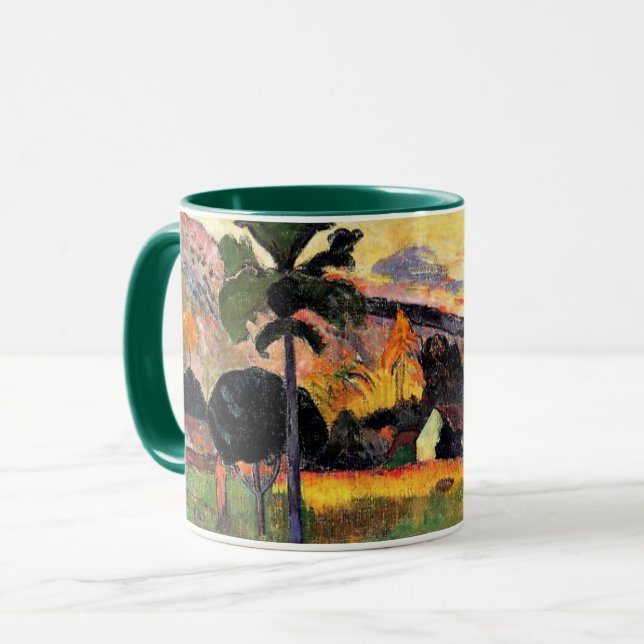 Paul Gauguin art: Come Here, Road in Tahiti, Mug (Front Left)