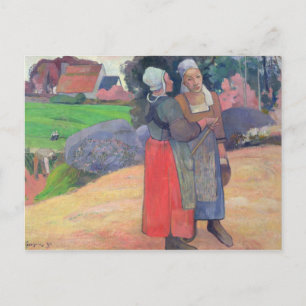 Paul Gauguin   Breton Peasants, 1894 Postcard