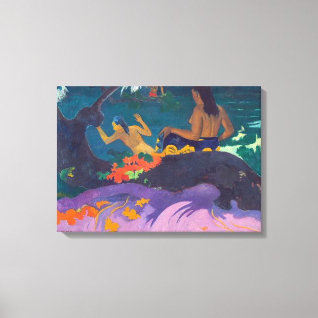 Paul Gauguin - By the Sea / Fatata te Miti Canvas Print (Front)