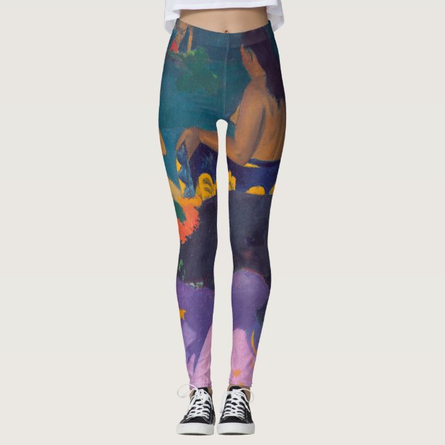 Paul Gauguin - By the Sea / Fatata te Miti Leggings (Front)