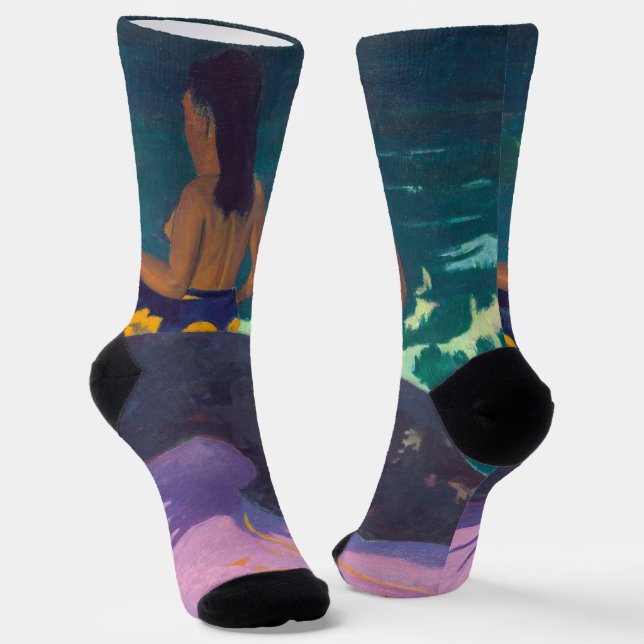 Paul Gauguin - By the Sea / Fatata te Miti Socks (Angled)