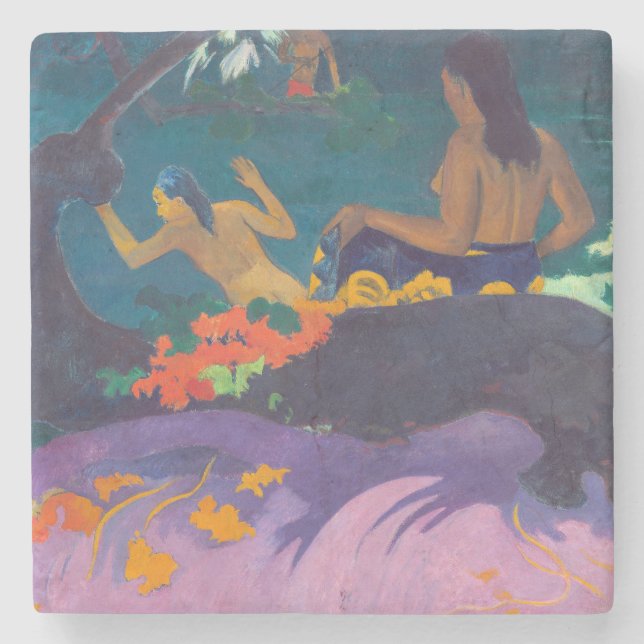 Paul Gauguin - By the Sea / Fatata te Miti Stone Coaster (Front)