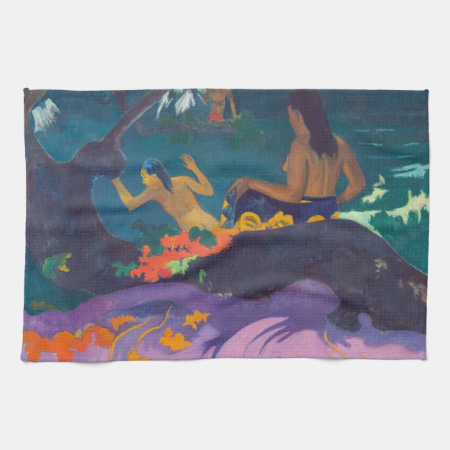 Paul Gauguin - By the Sea / Fatata te Miti Tea Towel (Horizontal)
