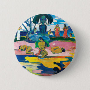 Paul Gauguin Day of the God (Mahana no atua) Art 6 Cm Round Badge