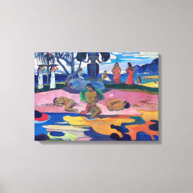 Paul Gauguin - Day of the God / Mahana no atua Canvas Print (Front)