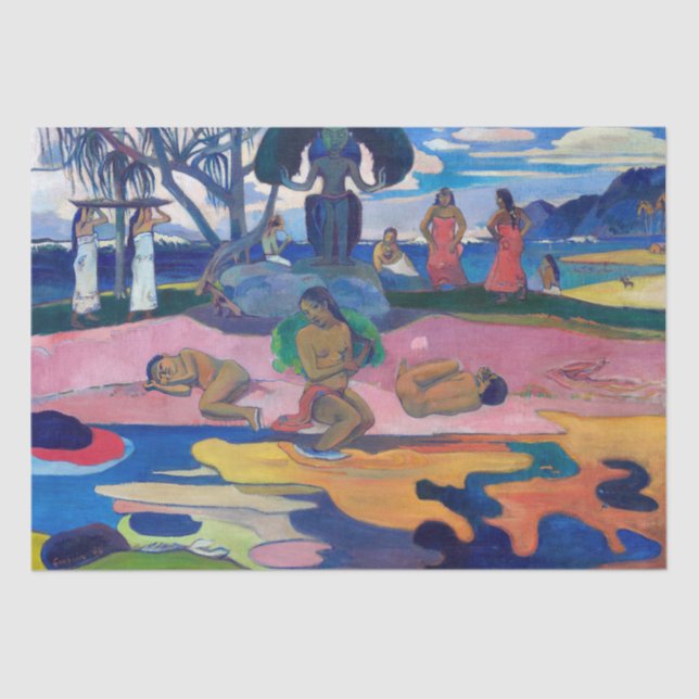 Paul Gauguin - Day of the God / Mahana no atua Tissue Paper (Front)