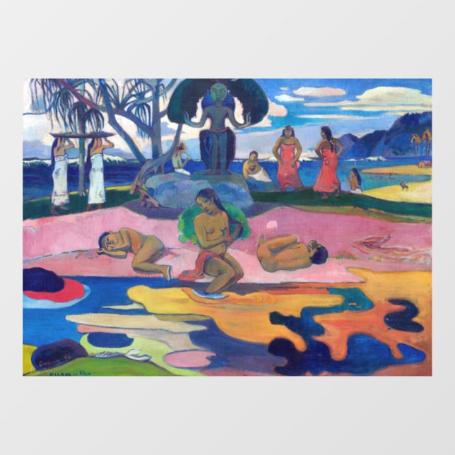 Paul Gauguin - Day of the God / Mahana no atua Window Cling (Sheet)