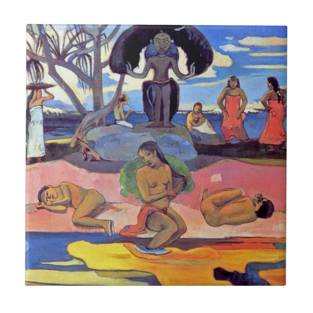 Paul Gauguin - Day of the Gods - Fine Art Painting Tile (Front)