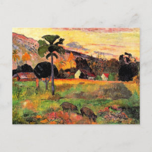 Paul Gauguin famous painting, Come Here Postcard