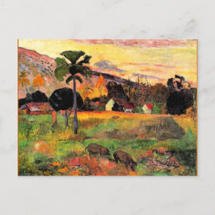Paul Gauguin famous painting, Come Here Postcard