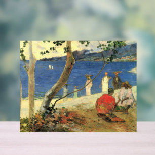 Paul Gauguin Fruit carriers at Turin Cove, or Seas Acrylic Sign