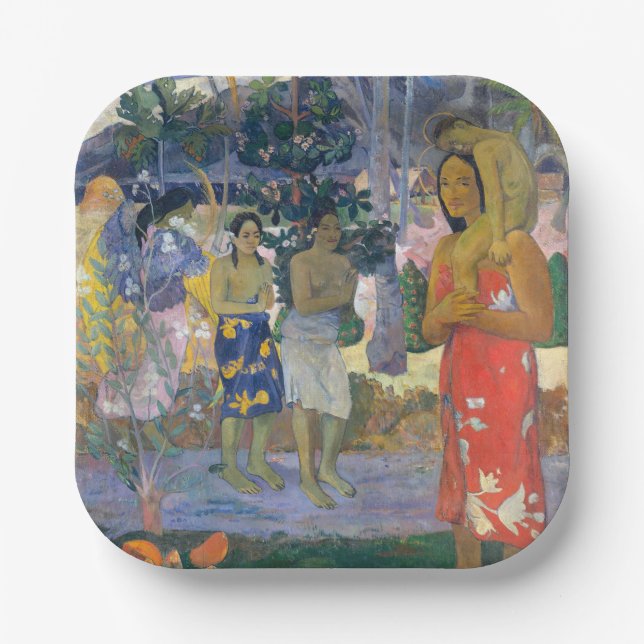 Paul Gauguin - Hail Mary / Ia Orana Maria Paper Plate (Front)