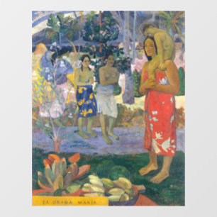 Paul Gauguin - Hail Mary / Ia Orana Maria Window Cling