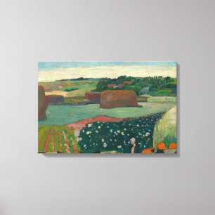Paul Gauguin - Haystacks in Brittany Canvas Print