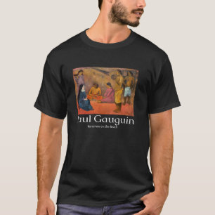 Paul Gauguin Horsemen on the Beach Art Graphic Vin T-Shirt