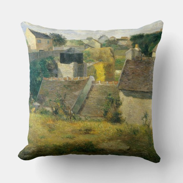Paul Gauguin Houses at Vaugirard  Cushion (Front)