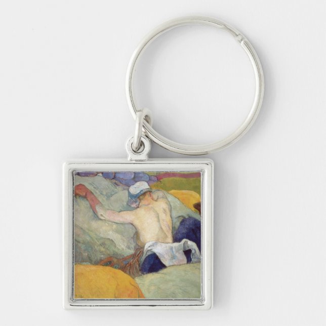 Paul Gauguin | In the Heat, or The Pigs, 1888 Key Ring (Front)
