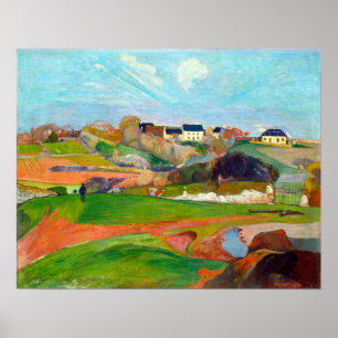 Paul Gauguin Landscape at Le Pouldu Poster