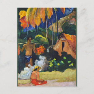 Paul Gauguin, Landscape in Tahiti, Postcard