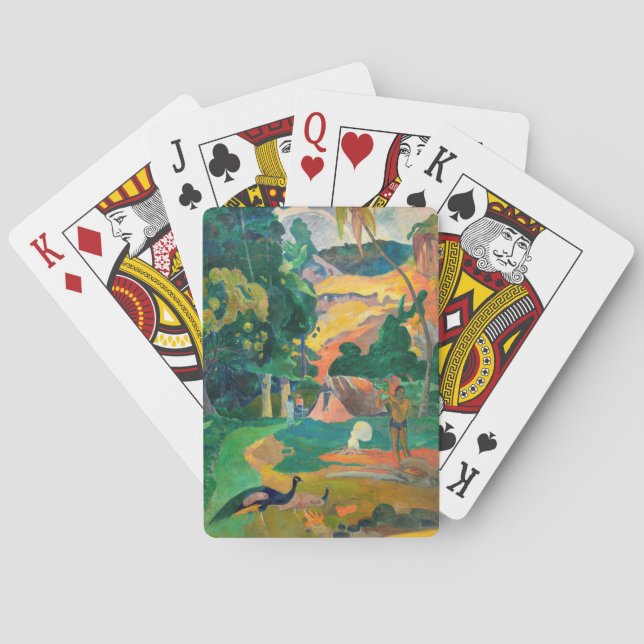 Paul Gauguin - Landscape with Peacocks / Matamoe Playing Cards (Back)