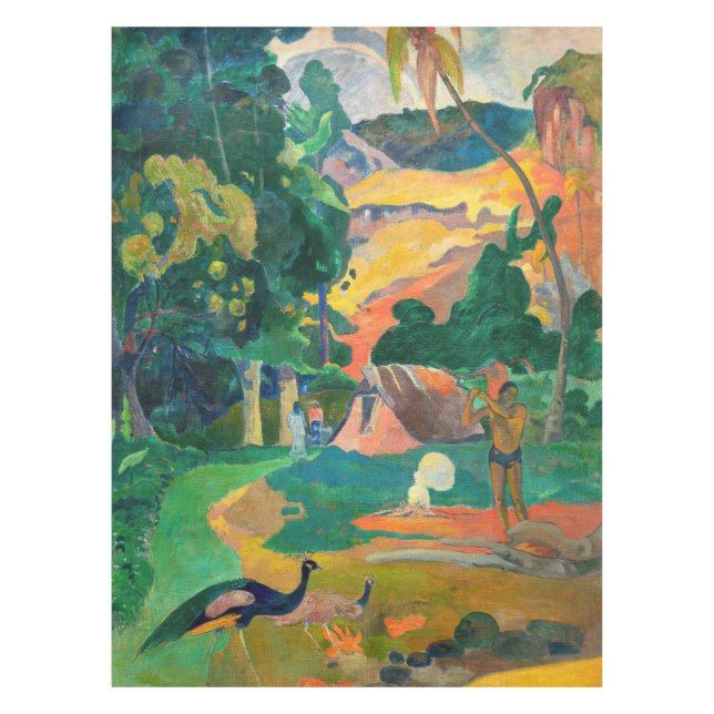 Paul Gauguin - Landscape with Peacocks / Matamoe Tablecloth (Front)