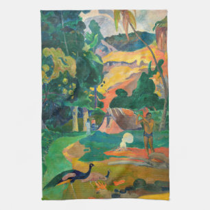 Paul Gauguin - Landscape with Peacocks / Matamoe Tea Towel