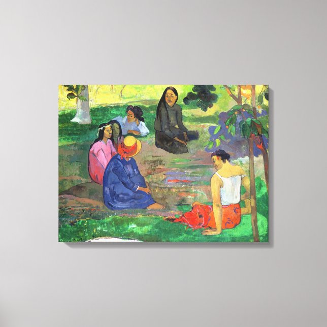 Paul Gauguin | Les Parau Parau , or Conversation,  Canvas Print (Front)