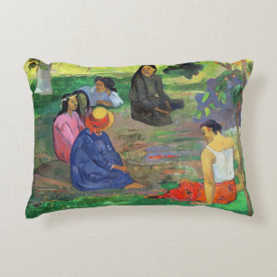 Paul Gauguin   Les Parau Parau (The Gossipers) Decorative Cushion