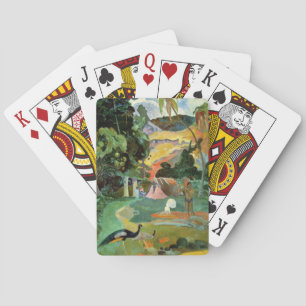 Paul Gauguin   Matamoe or, Landscape with Peacocks Playing Cards
