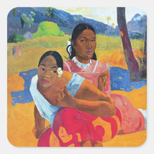 Paul Gauguin   Nafea Faaipoipo , 1892 Square Sticker