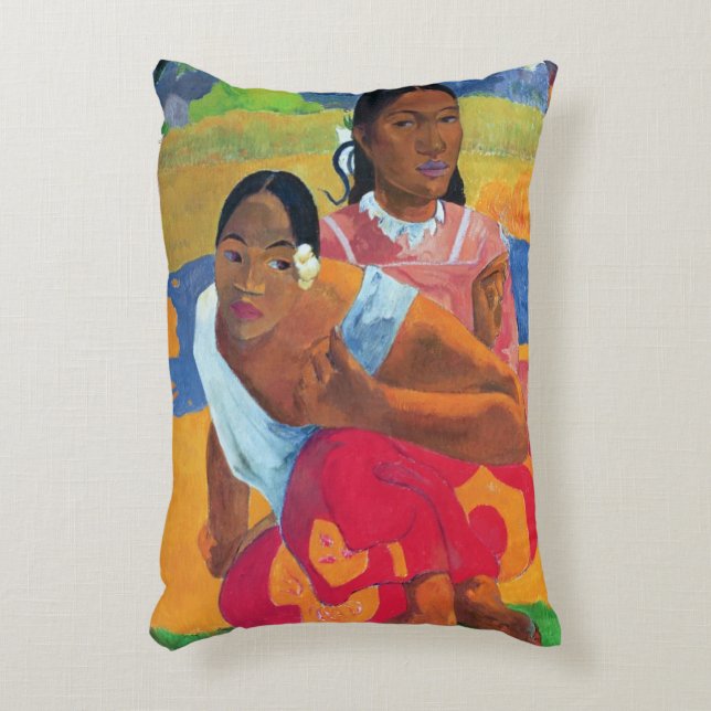 Paul Gauguin | Nafea Faaipoipo (When are you Getti Decorative Cushion (Front(Vertical))