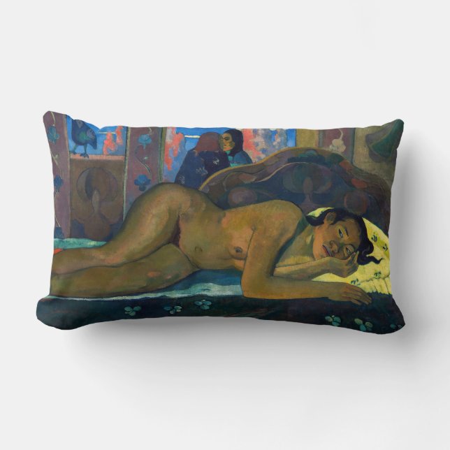 Paul Gauguin - Nevermore / O Taiti Lumbar Cushion (Front)