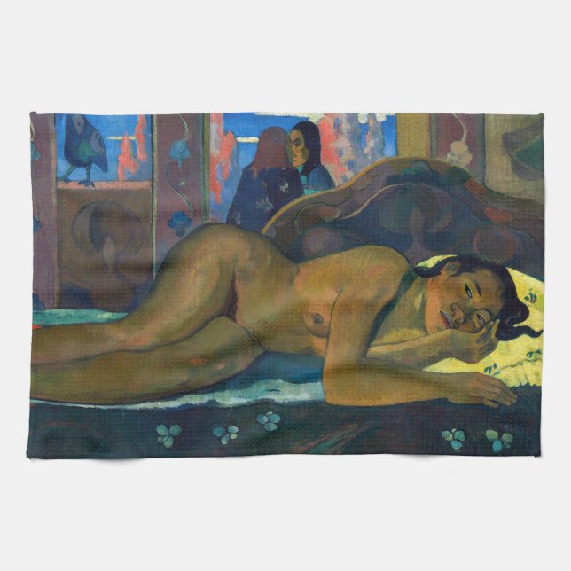 Paul Gauguin - Nevermore / O Taiti Tea Towel (Horizontal)