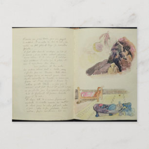 Paul Gauguin   Pages from 'Noa Noa', 1893-94 Postcard