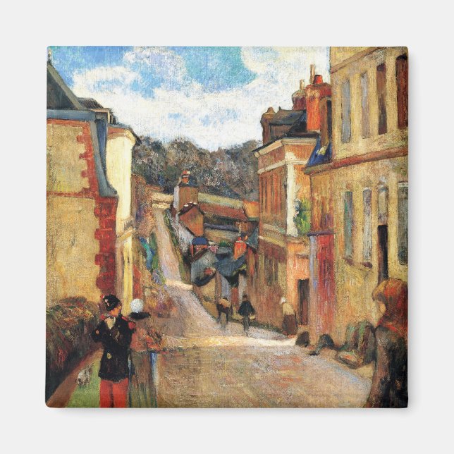 Paul Gauguin painting, Rue Jouvenet in Rouen Magne Magnet (Front)