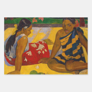 Paul Gauguin - Parau Api / What's New? Wrapping Paper Sheet