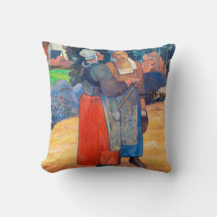 Paul Gauguin - Paysannes Bretonnes Cushion