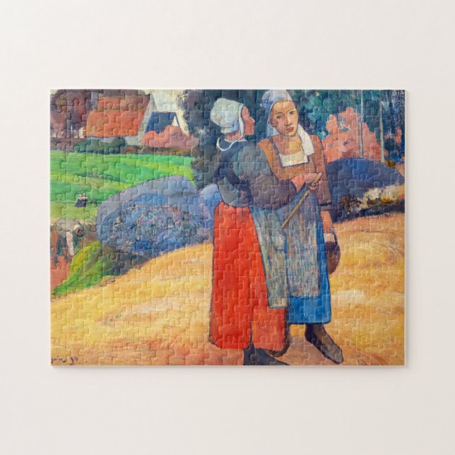 Paul Gauguin - Paysannes Bretonnes Jigsaw Puzzle (Horizontal)