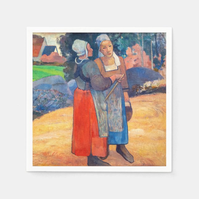Paul Gauguin - Paysannes Bretonnes Napkin (Front)