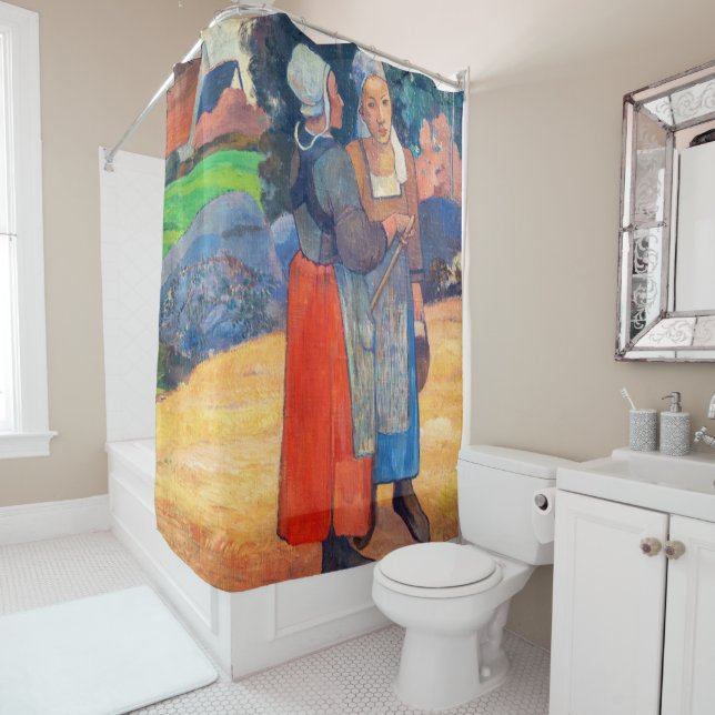 Paul Gauguin - Paysannes Bretonnes Shower Curtain (In Situ)